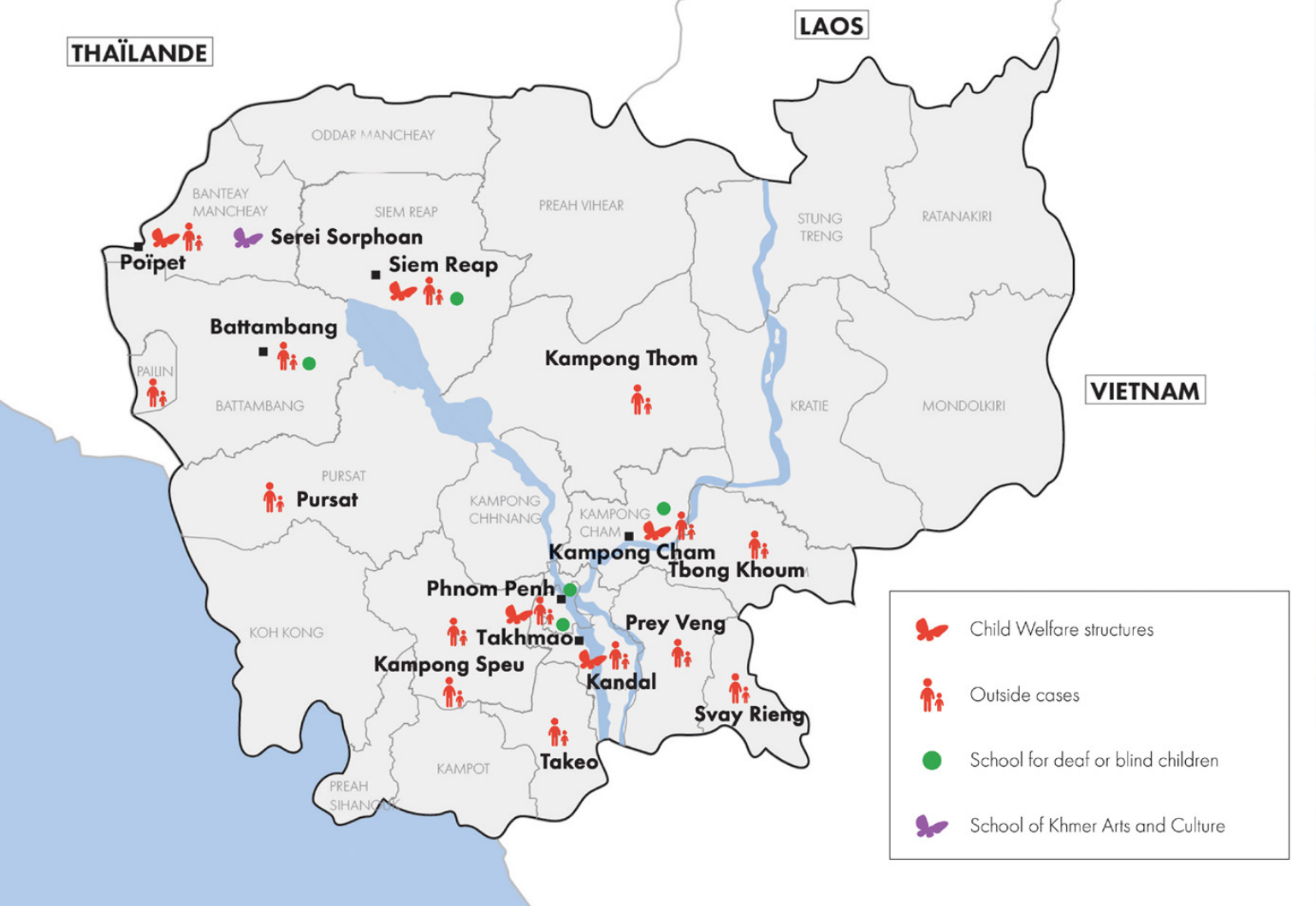 Cambodia Program Map
