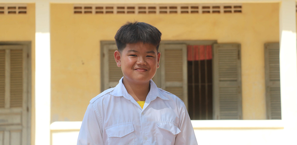 Meet Phano, a New Student at the Serey Sophon School of Art and Culture